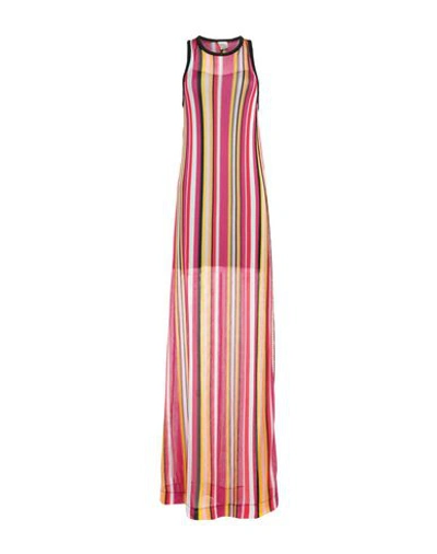 Pinko Long Dresses In Fuchsia