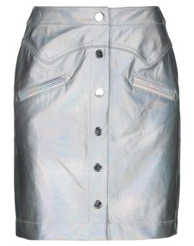 Frankie Morello Mini Skirts In Silver