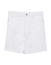 Isabel Marant Étoile Fitted Denim Shorts In White