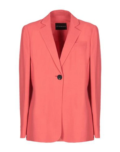 Emporio Armani Suit Jackets In Coral