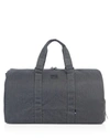 Herschel Supply Co Novel Cotton Canvas Duffel Bag - Black In Black Ion Washed