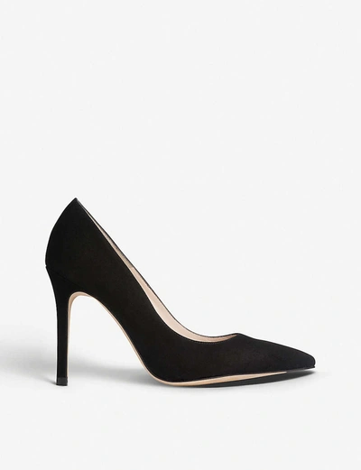 Lk Bennett Fern Suede Courts In Bla-black