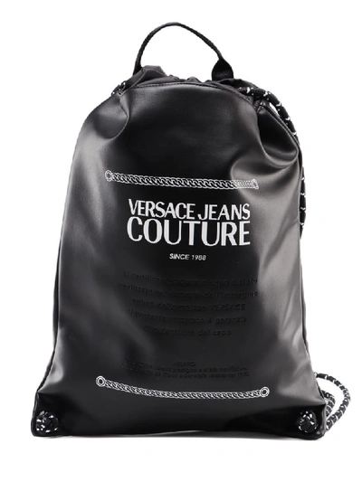 Versace Jeans Couture Macrotag Bag In Black