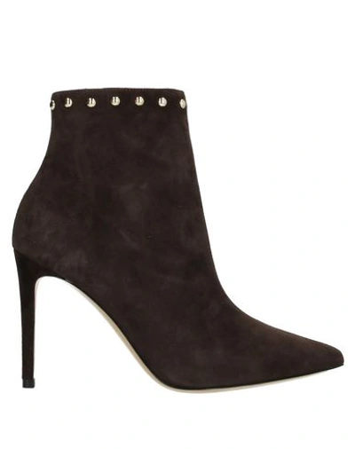 Ninalilou Ankle Boots In Dark Brown