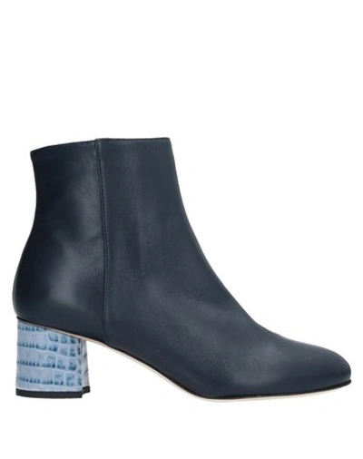 Ninalilou Ankle Boots In Dark Blue