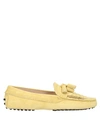 Tod's Loafers In Yellow