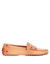 Tod's Loafers In Salmon Pink