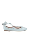 Tod's Ballet Flats In Sky Blue