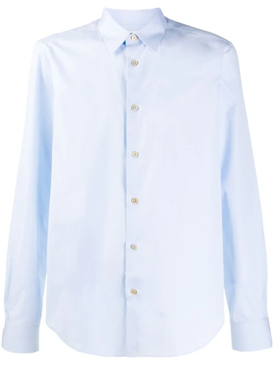 Paul Smith Formal Long-sleeved Shirt In Blue