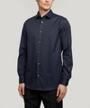 Paul Smith Stretch-cotton Plain Shirt In Navy