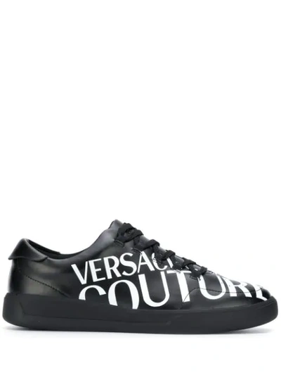 Versace Jeans Couture Low Top Sneakers In Black