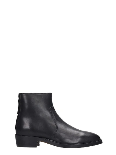 Royal Republiq Hunter High Heels Ankle Boots In Black Leather