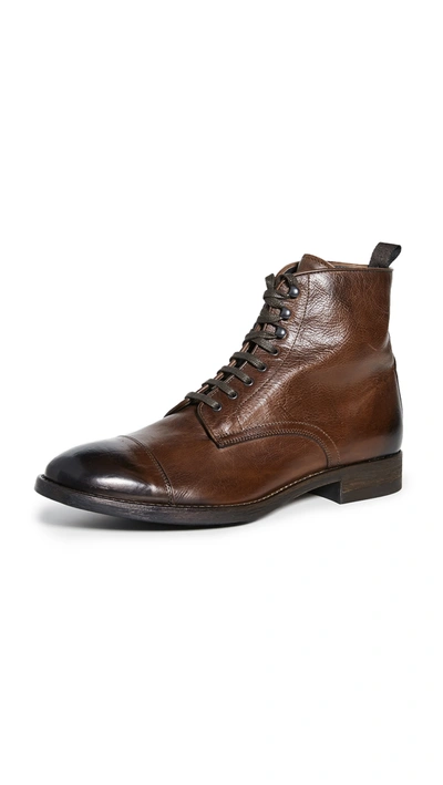 To Boot New York Men's Richmond Leather Cap-toe Boots In Brandy