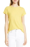 Rag & Bone The Crewneck Tee In Yellow