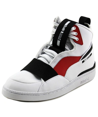 Puma Alexander Mcqueen By Mcq Brace Mid Men Round Toe Leather White  Sneakers' | ModeSens