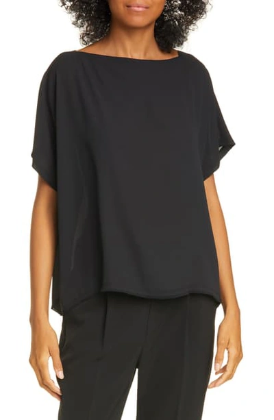 Atm Anthony Thomas Melillo Crepe Georgette Top In Black