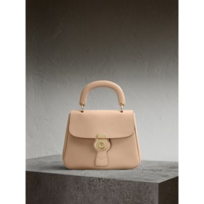 Burberry Dk88 Top Handle Medium Leather Satchel In Honey | ModeSens