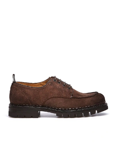 Fabi Four-hole Lace-ups In Testa Di Moro