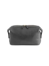 Royce New York Leather Toiletry Bag In Black