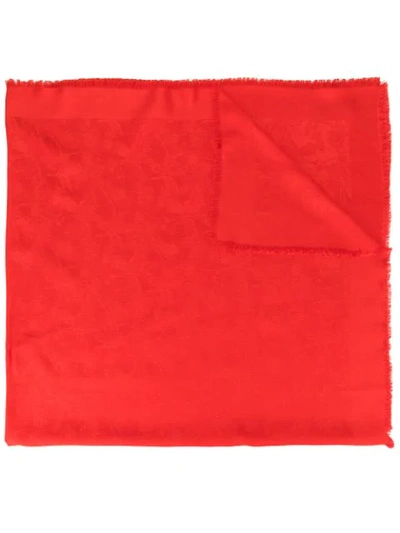 Shanghai Tang Bird Pattern Shawl In Red