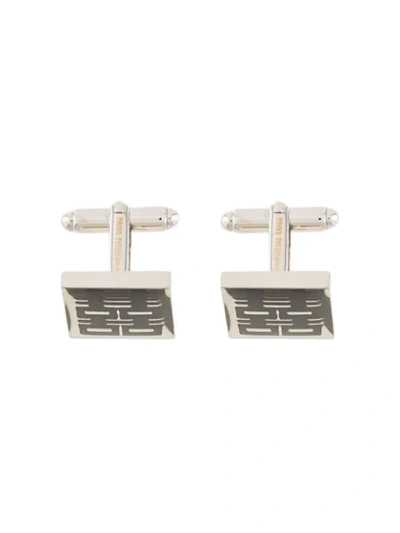 Shanghai Tang Double Happiness Cufflinks In Silver