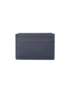 Royce New York Rfid-blocking Leather Card Case In Navy Blue