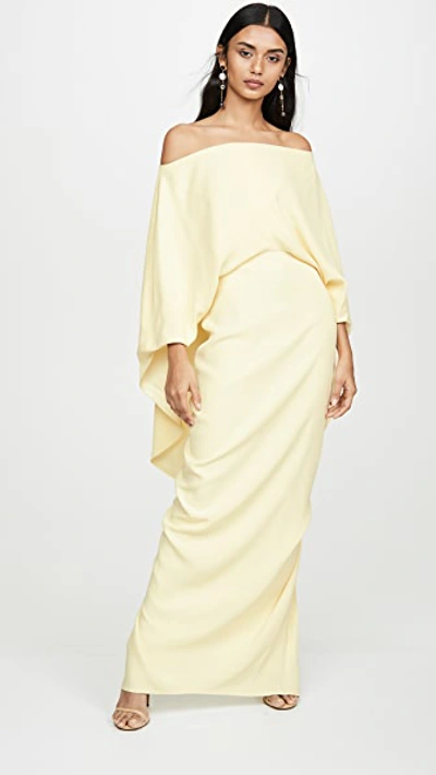 Hellessy Berenice Dress In Pale Yellow