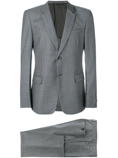 Prada Grey Slim-fit Checked Virgin Wool Suit