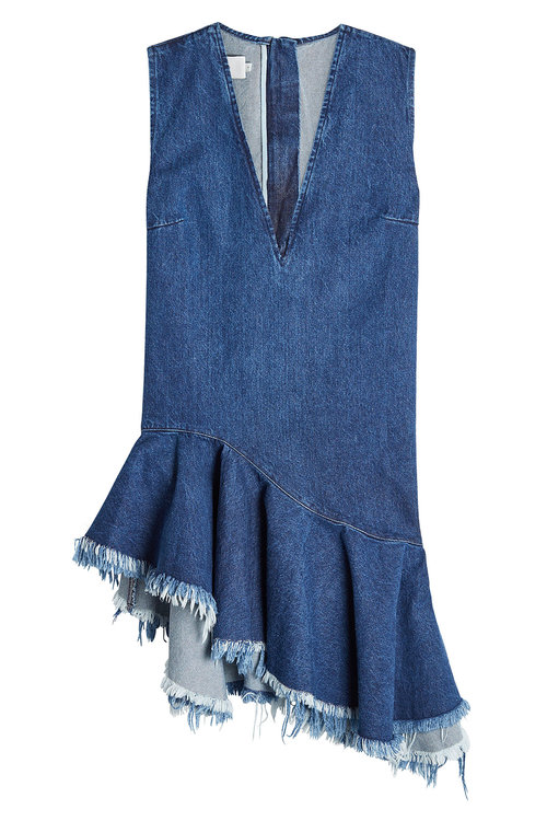 marques almeida denim dress