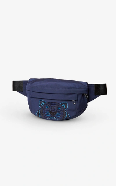 Kenzo Tiger Bumbag In Navy Blue