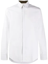 Fendi Ff Monogram Logo Shirt In White