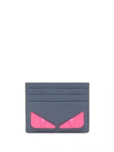 Fendi Bag Bugs Motif Cardholder In Blue