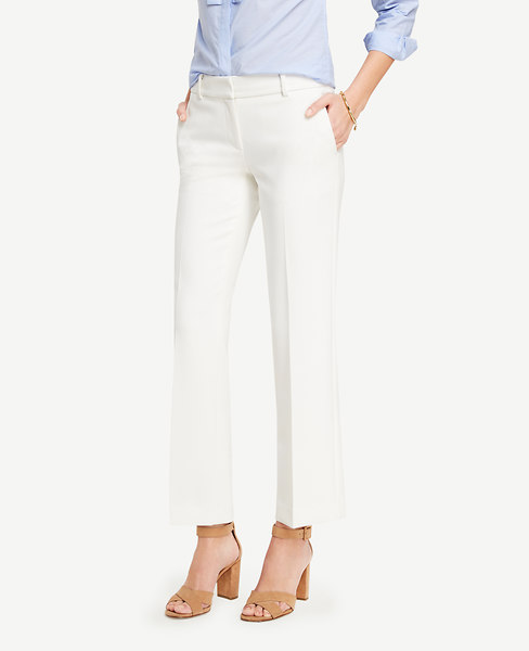 Ann Taylor The Petite Wide Leg Marina Pant In Winter White | ModeSens