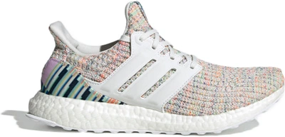 Pre-owned Adidas Originals Adidas Ultra Boost White Multi-color (women's) In Crystal White/crystal White/glow Green