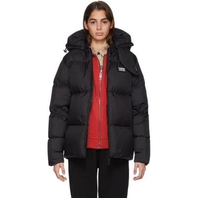 Burberry Grey Monogram Puffer Down Dalston Jacket in Red