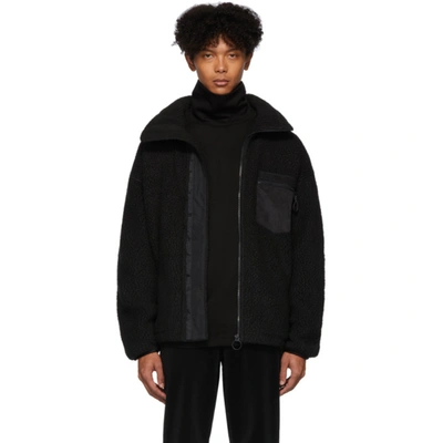 Nanamica Polartec Fleece Zip-up Jacket In K Black