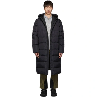 Kenzo Black Down Quilted Capsule Expedition Puffer Coat In 99 Black