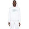 Casablanca Embroidered Logo Hoodie In White