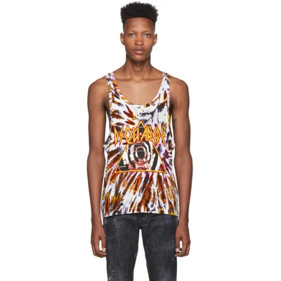 Dsquared2 Tie-dye Tank Top In S23566 002s