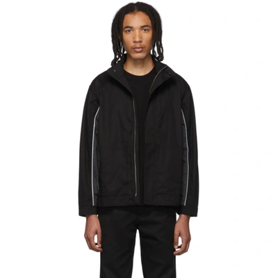 Affix Ssense Exclusive Black Track Jacket In Blackgrey ModeSens
