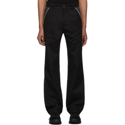 Affix Ssense Exclusive Black And Grey Track Trousers In Blackgrey