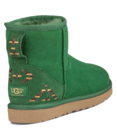 Ugg Classic Mini Rustic Weave Twinface Sheepskin Boot' In Green | ModeSens