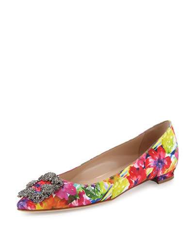 manolo blahnik hangisi flat pink