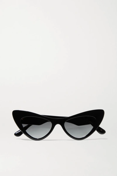 Dolce & Gabbana Cat-eye Acetate Sunglasses In Black