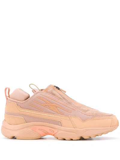 Reebok + Gigi Hadid Dmx 2200 Mesh And Faux Leather Trainers In Blush
