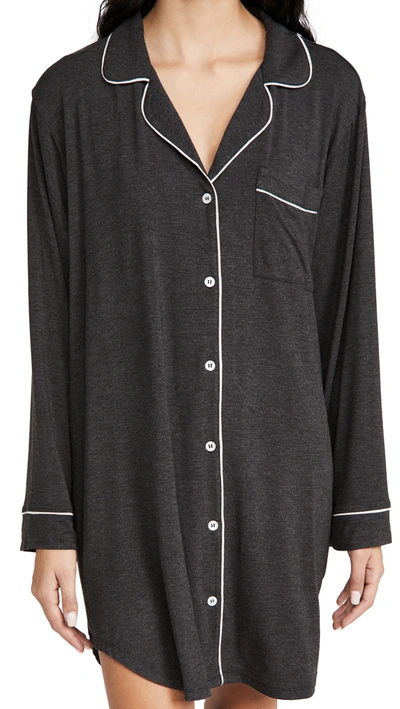 Eberjey Gisele Sleepshirt In Charcoal