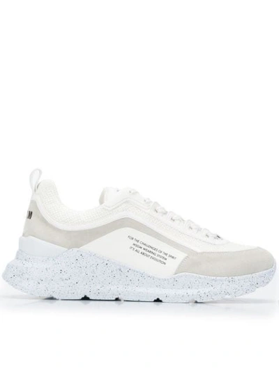 Msgm Men's 2740ms21172901 White Leather Sneakers