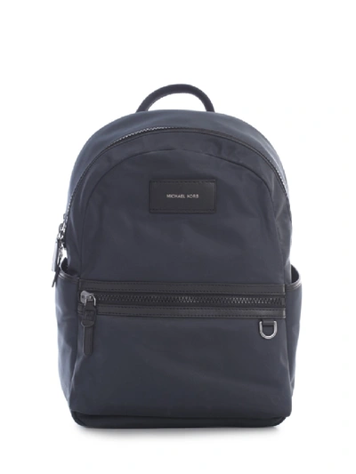 Michael Kors Logo Patched Classic Backpack In Blue
