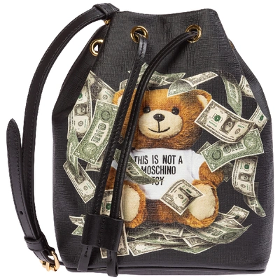 Moschino Women's Shoulder Bag  Dollar Teddy Bear In Black