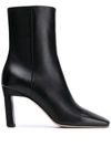 Wandler Isa Leather Ankle Boots In Black